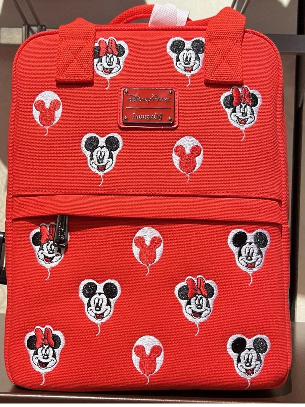 Loungefly Red Mickey & Minnie Balloon Mini Backpack